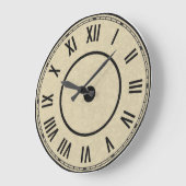 Vintage Roman Numerals Clock Grote Klok (Hoek)