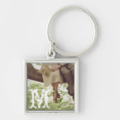 Vintage Romance Love Couple Tieners Sleutelhanger (Voorkant)