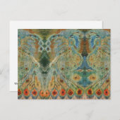 Vintage Romanian embroidery, traditional design Briefkaart (Voorkant / Achterkant)