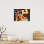 Vintage Romantic La Grande Duchesse Chocolade Poster (Keuken)