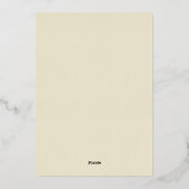 Vintage Romantic Pride and Prejudice Christmas Folie Feestdagenkaart (Achterkant)