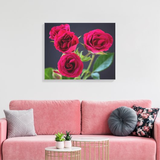 Vintage Romantiek Ingepakte Canvas Afdruk (Insitu (Woonkamer))