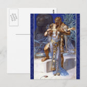 vintage romantisch koppel anthony cleopatra klassi briefkaart (Voorkant / Achterkant)