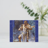 vintage romantisch koppel anthony cleopatra klassi briefkaart (Staand voorkant)