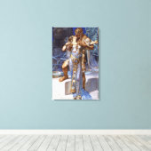 vintage romantisch koppel anthony cleopatra klassi canvas afdruk (Insitu (Houten vloer))