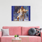 vintage romantisch koppel anthony cleopatra klassi canvas afdruk (Insitu (Woonkamer))