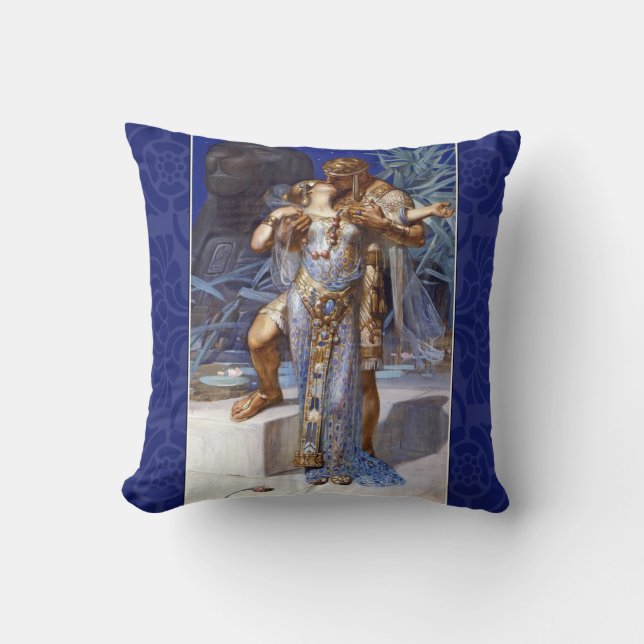 vintage romantisch koppel anthony cleopatra klassi kussen (Voorkant)