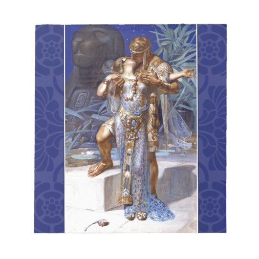 vintage romantisch koppel anthony cleopatra klassi notitieblok (Voorkant)