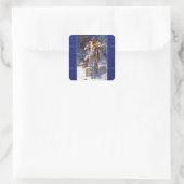 vintage romantisch koppel anthony cleopatra klassi vierkante sticker (Tas)