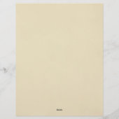 Vintage Romantisch Naam Schild Briefpapier Briefhoofd (Achterkant)