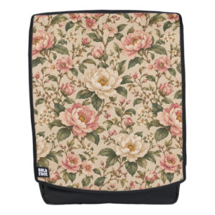 Vintage Romantisch Pioen & Rozen Tuin Patroon Rugtassen