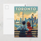 Vintage Romantisch Toronto Canada Reizen Briefkaart (Voorkant / Achterkant)