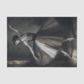 Vintage Romantische Balletdanseres Tissuepapier (Voorkant)