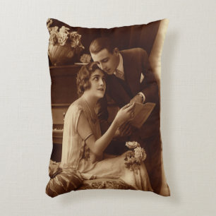 Vintage Romantische Muziek, Liefde en Romantiek Li Accent Kussen