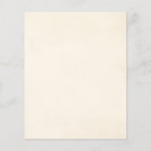 Vintage Romantische Naam Schild Briefpapier (Achterkant)