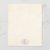 Vintage Romantische Naam Schild Briefpapier (Voorkant)