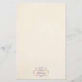 Vintage Romantische Naam Schild Briefpapier (Voorkant)