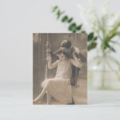 Vintage Romantische paren Kaarten en geschenken -  (Staand voorkant)