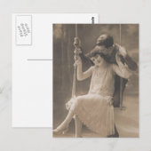 Vintage Romantische paren Kaarten en geschenken -  (Voorkant / Achterkant)