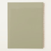 Vintage Romantische Pastelkleurige Wilde Bloem Gep Planner (Achterkant)
