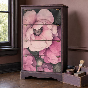 Vintage Romantische Pioen Bloemige Waterverf Decou Tissuepapier
