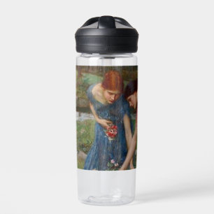 Vintage Romantische Tuin Vrouwen Pre-Rafaëlitisch Waterfles