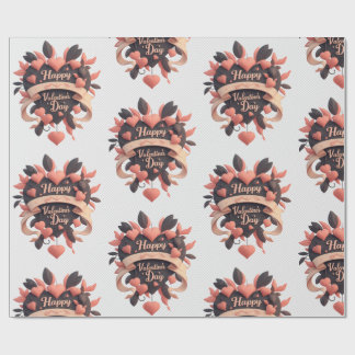 vintage romantische valentijnswrap cadeaupapier