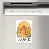 Vintage Rome Colosseum & Pantheon Magnet – Retro (Insitu (Vaatwasser))