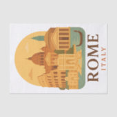 Vintage Rome Colosseum & Pantheon Tissuepapier (Voorkant)