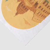 Vintage Rome Colosseum & Pantheon Tissuepapier (Detail)