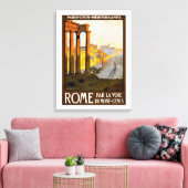 Vintage Rome Italië of Roma Itallia Canvas Afdruk (Insitu (Woonkamer))