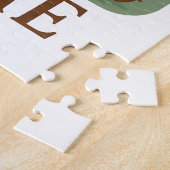 Vintage Rome Puzzle – Colosseum & Pantheon Retro  Legpuzzel (Zijkant)