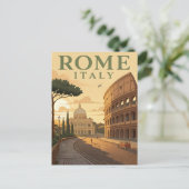 Vintage Rome Travel Briefkaart (Staand voorkant)