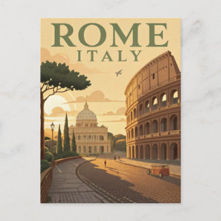 Vintage Rome Travel Briefkaart