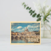 Vintage Rome Travel Briefkaart (Staand voorkant)
