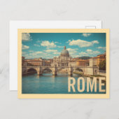 Vintage Rome Travel Briefkaart (Voorkant / Achterkant)