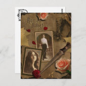 Vintage Romeo en Juliet Scrapbook Briefkaart (Voorkant / Achterkant)