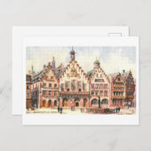 Vintage Romer in Frankfurt, Germany Briefkaart (Voorkant / Achterkant)