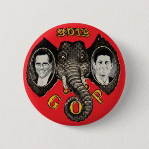 Vintage Romney Ryan 2012 Ronde Button 5,7 Cm