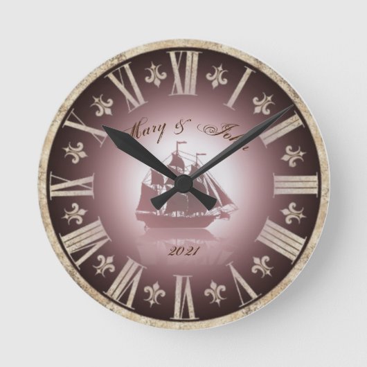 Vintage Ronde Klok (Voorkant)