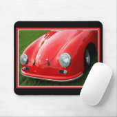 Vintage rood muismat (Met muis)