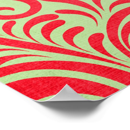 Vintage rood poster (Hoek)