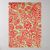 Vintage rood poster (Voorkant)