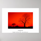 Vintage rood poster (Voorkant)