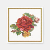 Vintage roodroze luiers servetten (Voorkant)