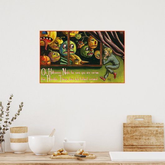 Vintage roofluiers poster (Keuken)