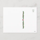 Vintage Rooftop Santa & Sleigh Christmas Feestdagenkaart (Achterkant)