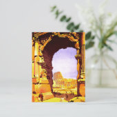 Vintage  Rooien Italië Briefkaart reisposter (Staand voorkant)