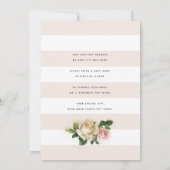 Vintage Roos Baby shower Kaart (Achterkant)