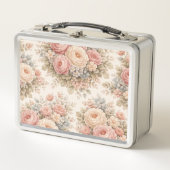 Vintage Roos Bloemmotief | Elegante Pastel (Voorkant)